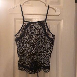 Black and white summer top